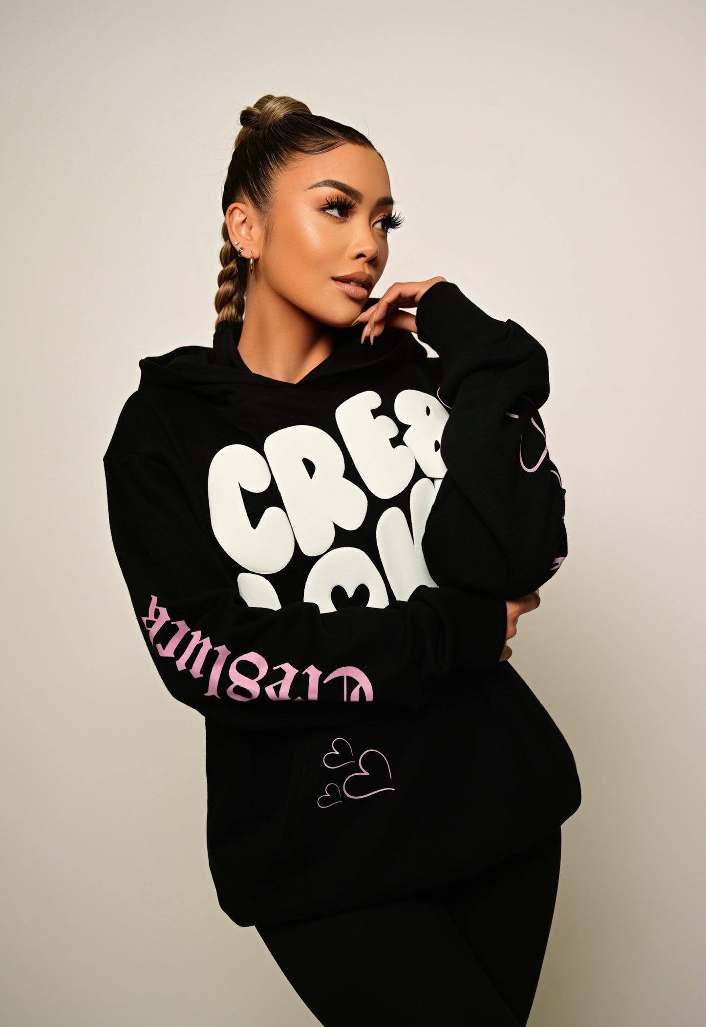 CREATE LOVE HOODIE - BLACK